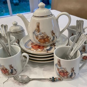 Reutter Porzellan ピーターラビット ティーセット Reutter Porzellan Childrens Tea Service Peter Rabbit by Beatrix