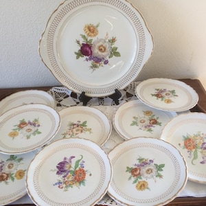 Moulin des Loups romantisches Blumen Gebäck Service, Hochzeitsgeschenk, Brautpartygeschenk