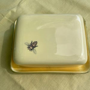 Zeller Faïencerie Bee Country botervloot ( zeldzaam ), cadeau voor haar, verjaardagscadeau