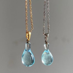 ネックレス・ペンダント Monday Edition _ Glowing Drops Of Water Necklace Water Drop Pendant, Gold Plated Waterdrop Necklace