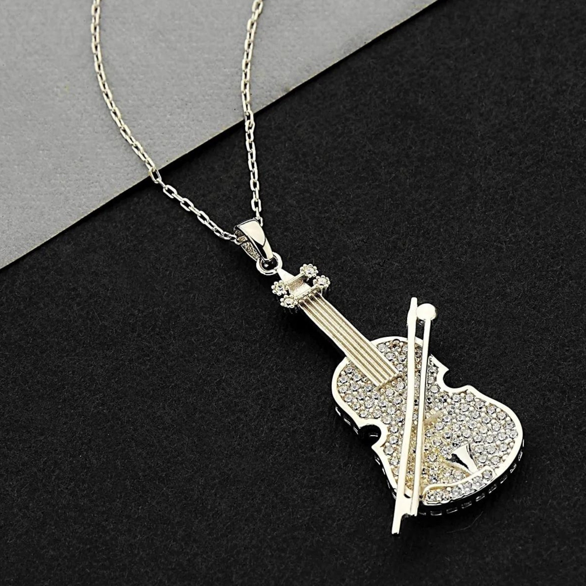 Collana A Violino In Argento Sterling(923) - Alibaba