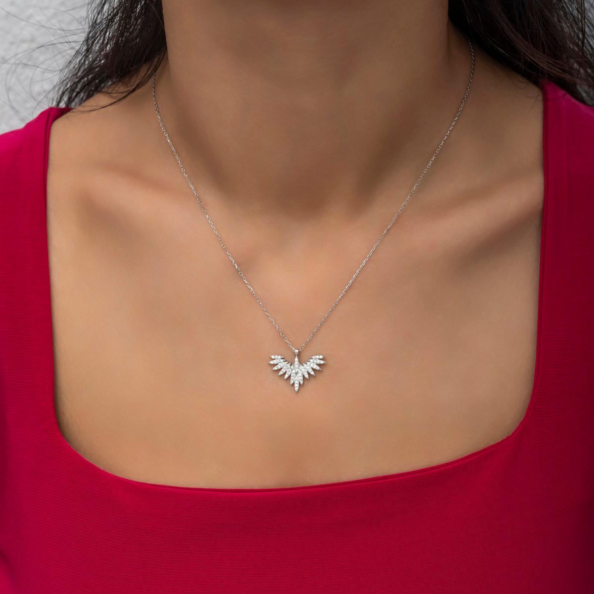 Collana Donna YEESIA Con Ciondolo Fenice In Argento 925 - Gioiello Simbolo Di Rinascita, Regalo Per Donne, 20 Pollici + Catenina Di Estensione