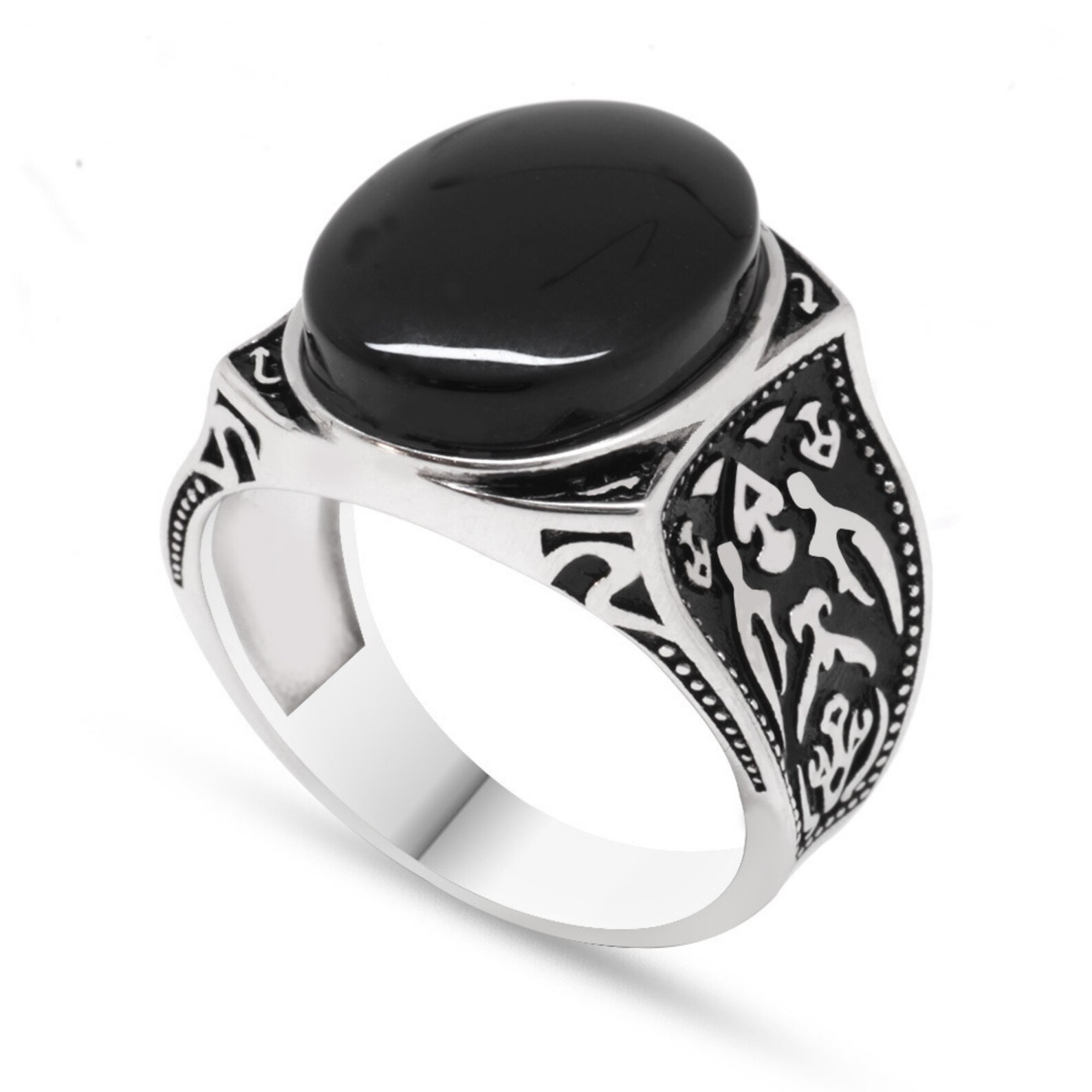 Onyx Stone Mens Ring Mens Handmade Ring Turkish Handmade Etsy