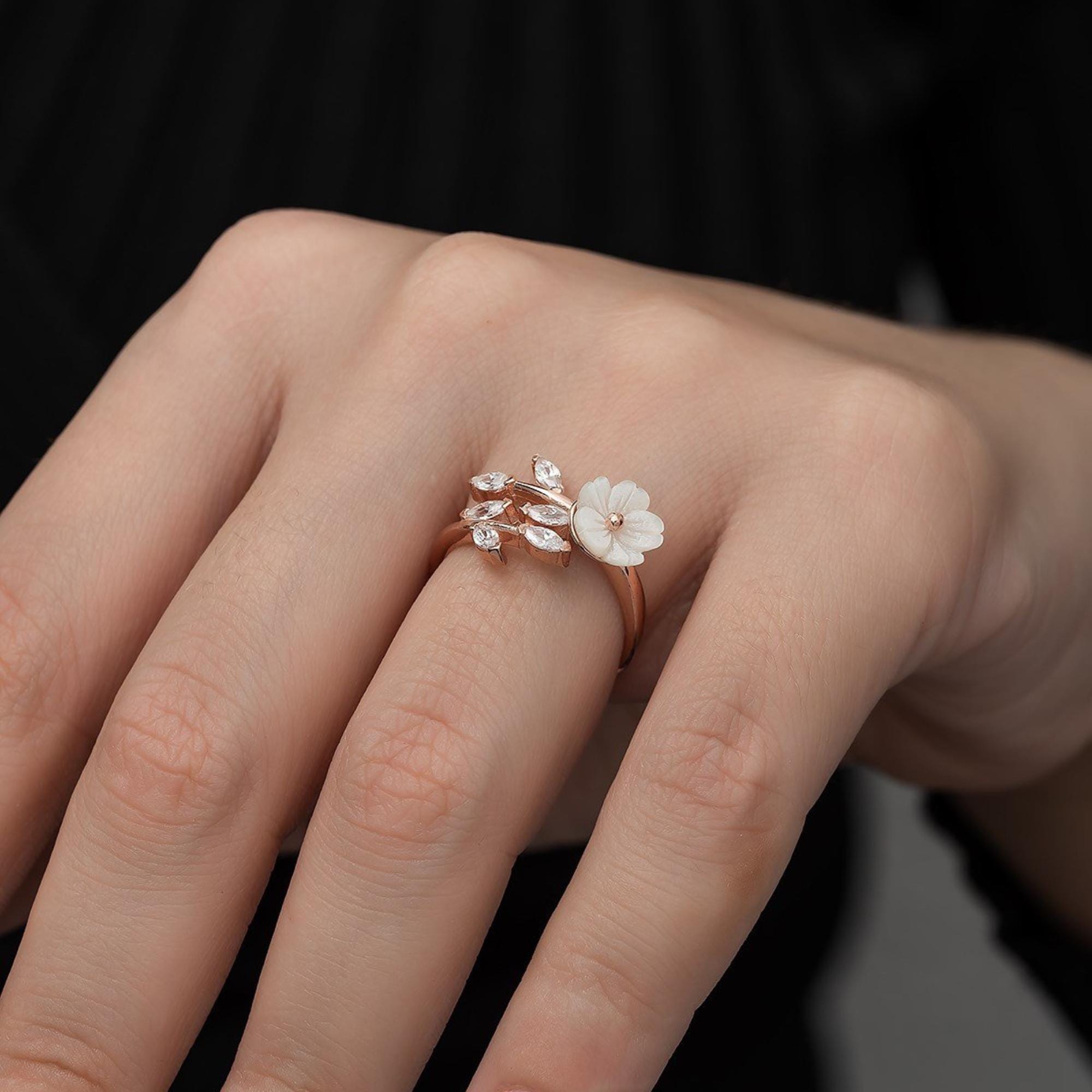 Anello Rosa In Argento - Laboratorio Miccini - Foto 2