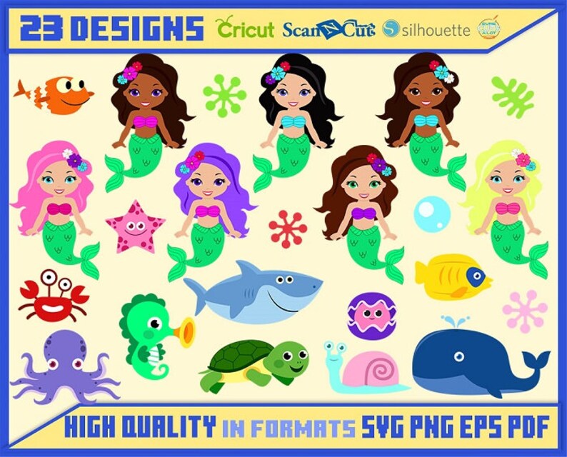 Free Free 74 Clip Art Mermaid Tail Svg SVG PNG EPS DXF File