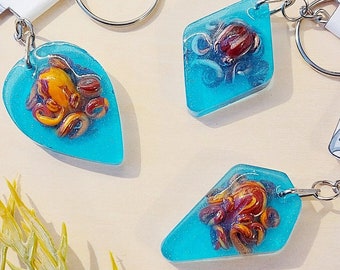 Kraken Resin Schlüßelanhänger Epoxid Harz