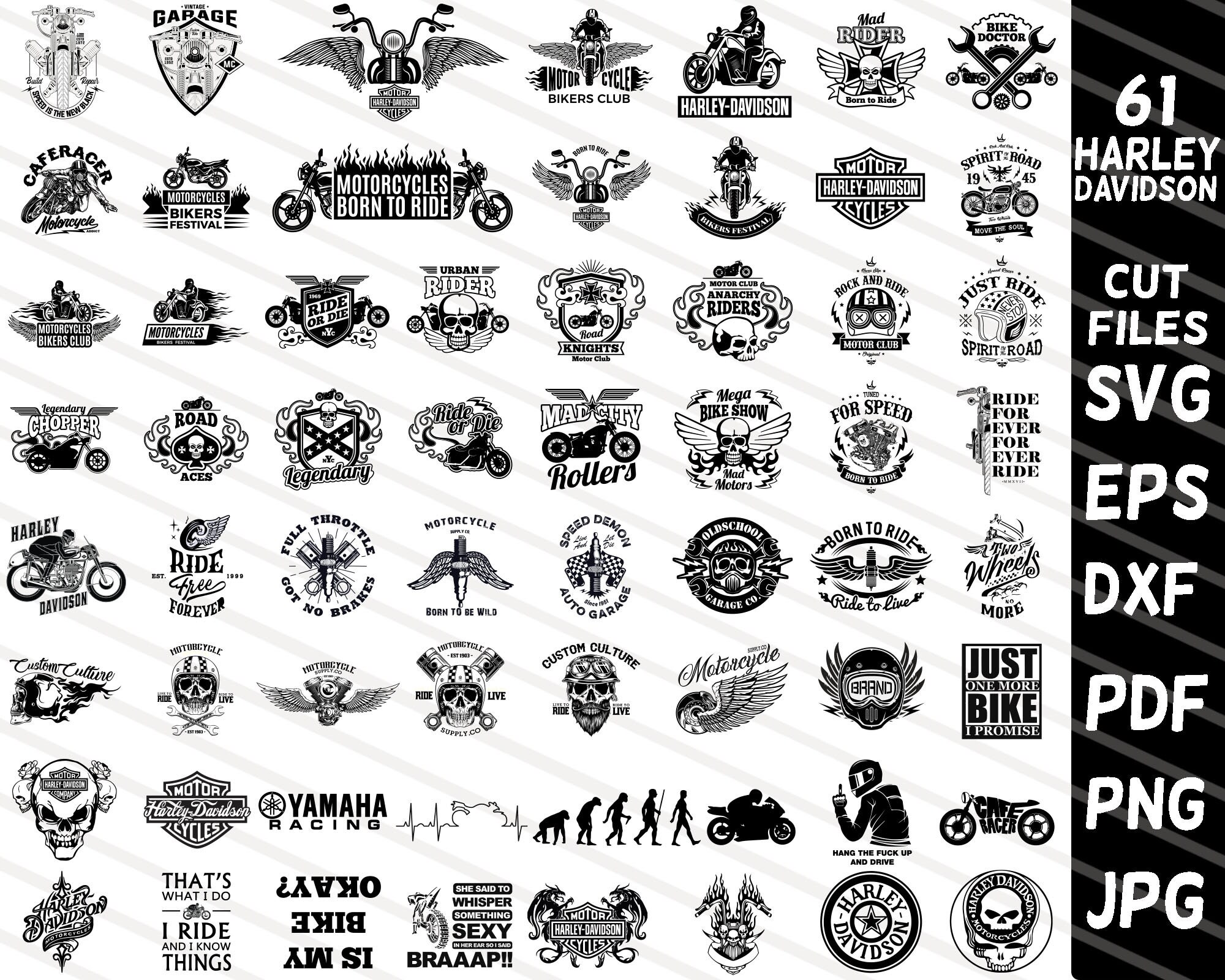 Harley Davidson Bundle Svg harley Davidson Svg Harley | Etsy