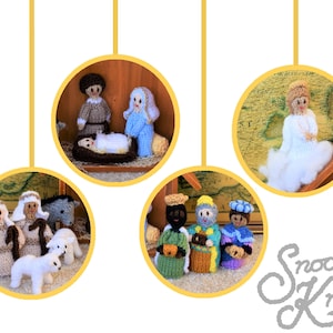 Christmas Nativity Stable Crib Scene Knitting Pattern Snoo's Knits – Pattern Only