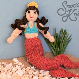 Mermaid Doll Knitting Pattern Snoo's Knits – Pattern Only