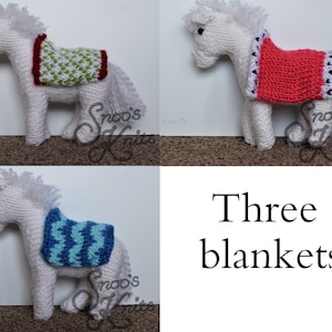 Saddle-Blanket Knitting Pattern Snoo&#39;s Knits - Pattern Only