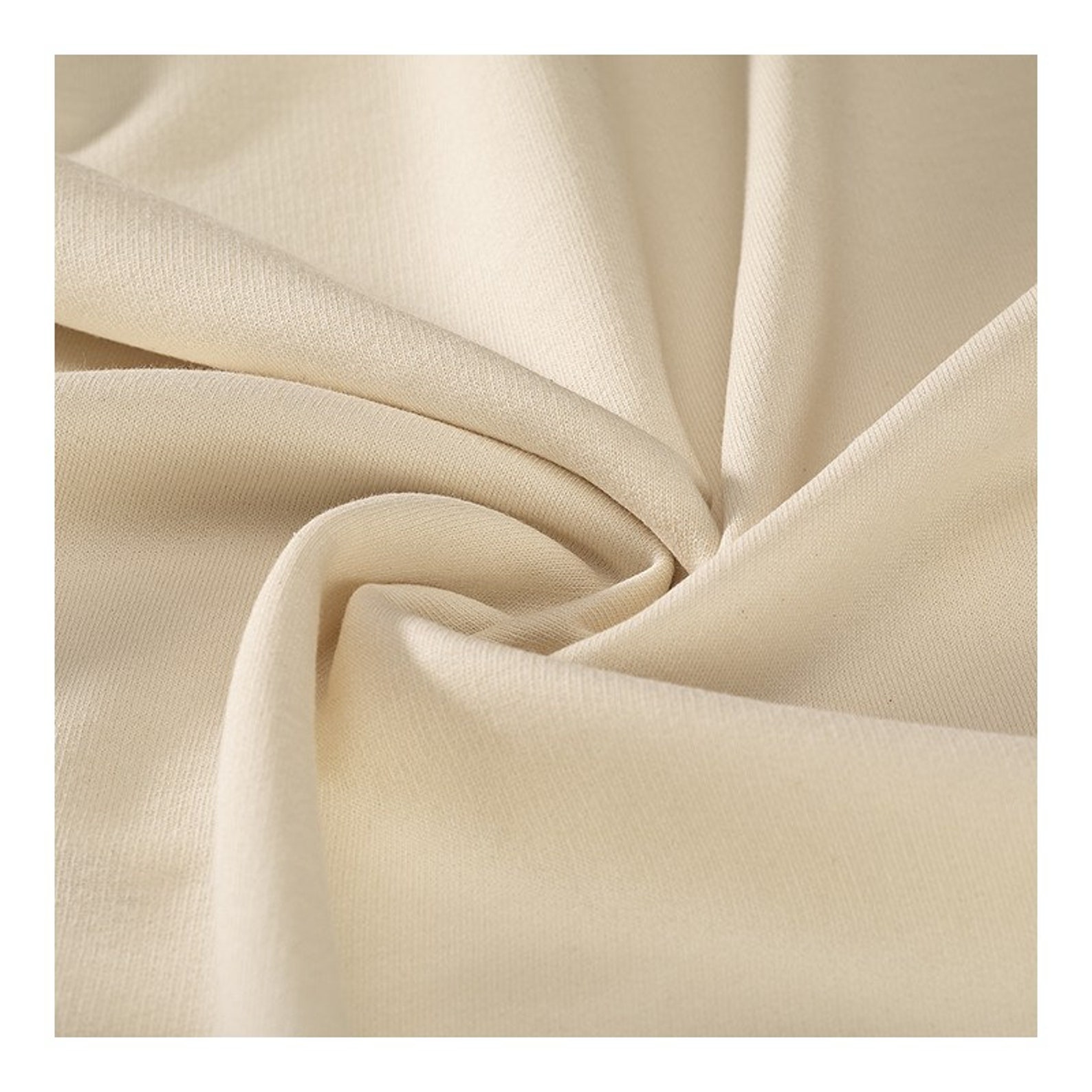 Undyed Organic cotton sweat fabric GOTS certified 1.65m Etsy