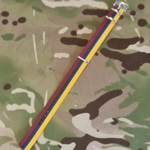 G10 NATO Military Regimental Universal Watch Strap - 18mm width - RAMC / Royal Army Medical Corps