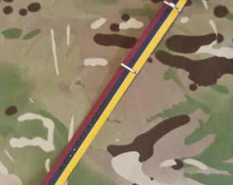 Cinturino per orologio universale reggimentale militare G10 NATO - larghezza 18 mm - RAMC / Royal Army Medical Corps