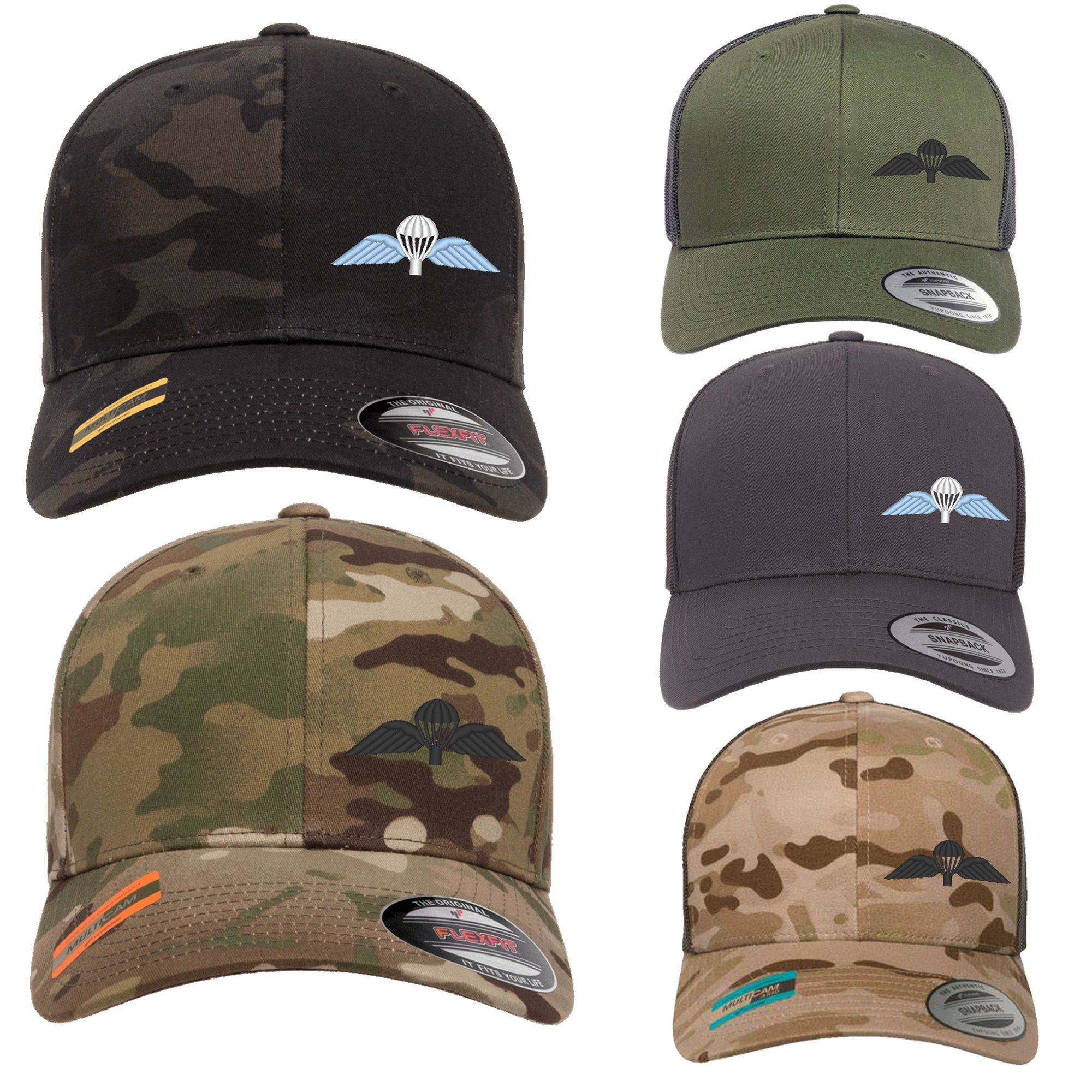 British Army JUMP WINGS CAP Hat Flexfit 