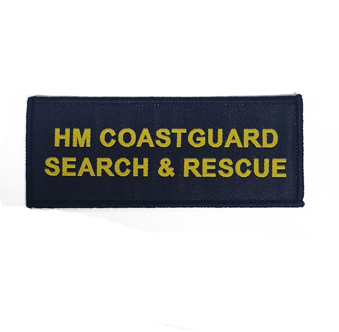 HM Coastguard Search & Rescue Woven Patch / Identification Badge Woven