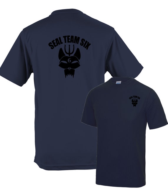 Sealteam Navy Seal Wick Away Sports Moisture Double Printed T