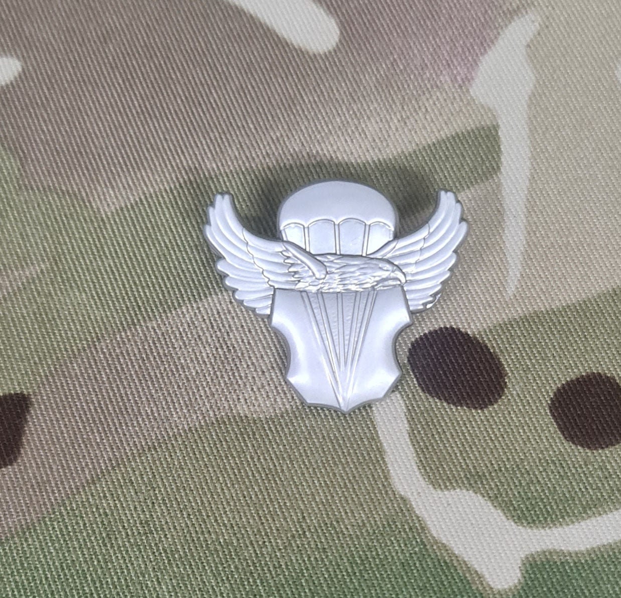 INSIGNE BREVET PARACHUTISTE réduction 1° Choc. Commandos. Parachutistes