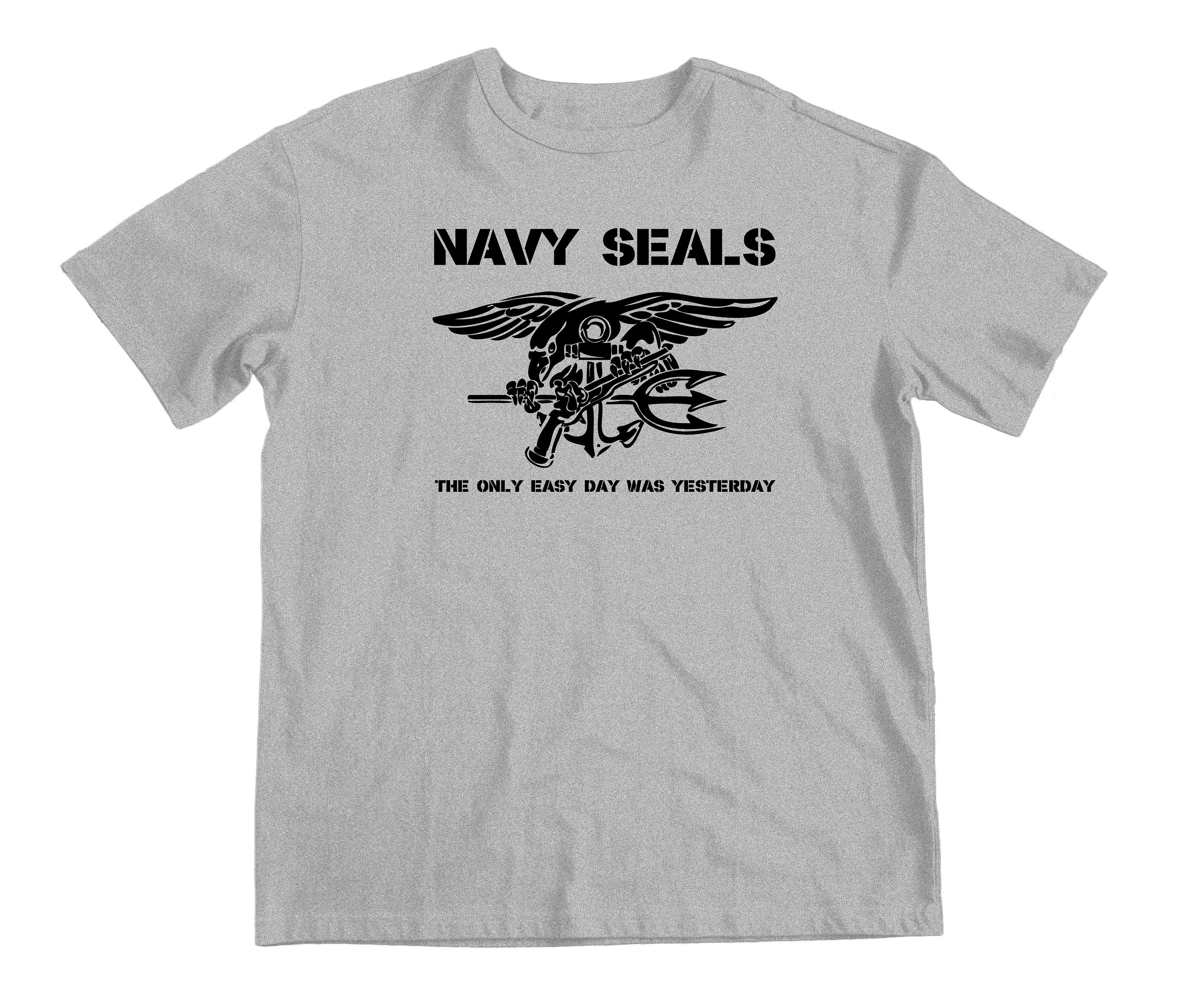 US NAVY SEALS T-shirt Tee the Only Easy Day Was Yesterday Team | Etsy