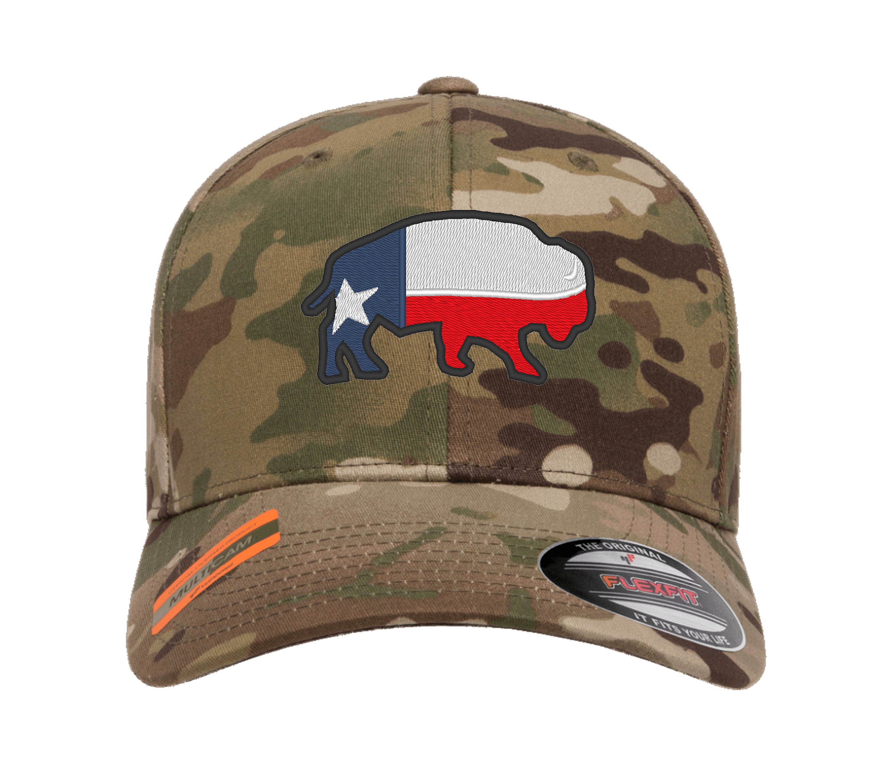 TEXAS Flag BUFFALO Cap Hat Flexfit yupoong Camouflage snapback Etsy