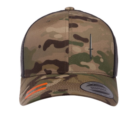 Commando Dagger Design Cap Hat Flexfit Yupoong trucker/ Flex - Etsy | Flex Caps