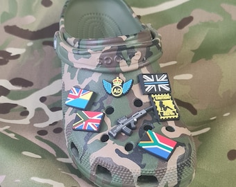 clog / water shoe - novelty charm / gem / logo customise your flag, logo, wing