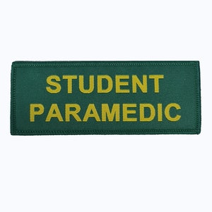 Medic Patch, Police paramedic, first aid embroidered hooked back patch 52 x  52mm