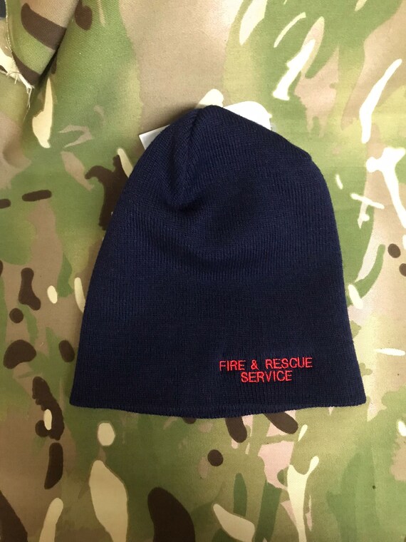 Fire & Rescue Service / Brigade Workwear Customised Embroidered Flexfit  Yupoong Hyper Allergenic Acrylic Knit Beanie Hat Cold Weather - Etsy Israel