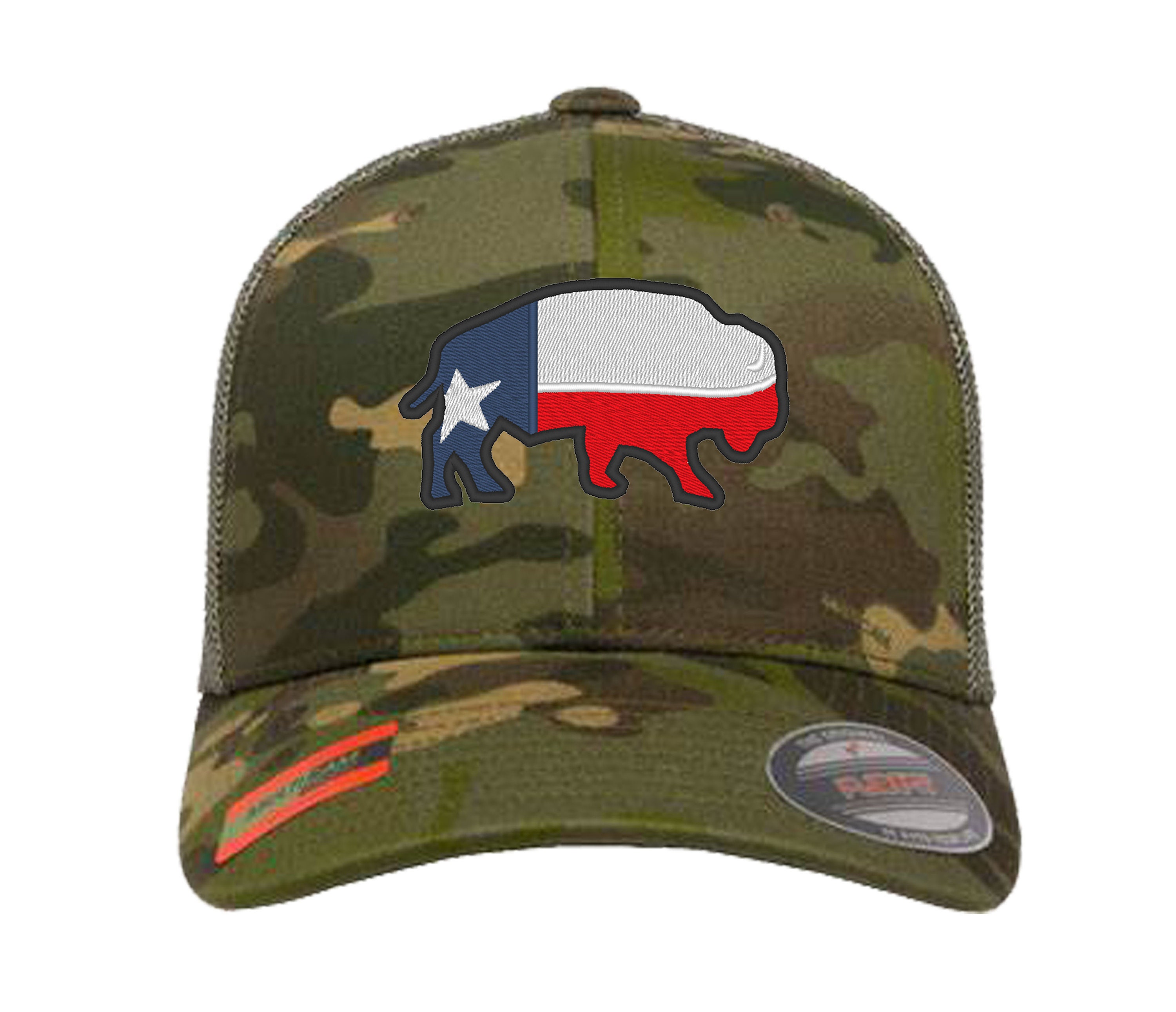 TEXAS Flag BUFFALO Cap Hat Flexfit yupoong Camouflage snapback Etsy