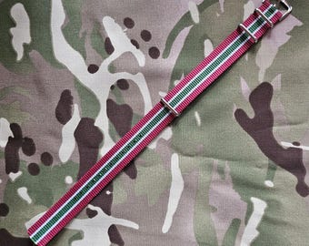 Cinturino per orologio universale G10 NATO Military Regimental - larghezza 18 mm - Royal Army Medical Service RAMS