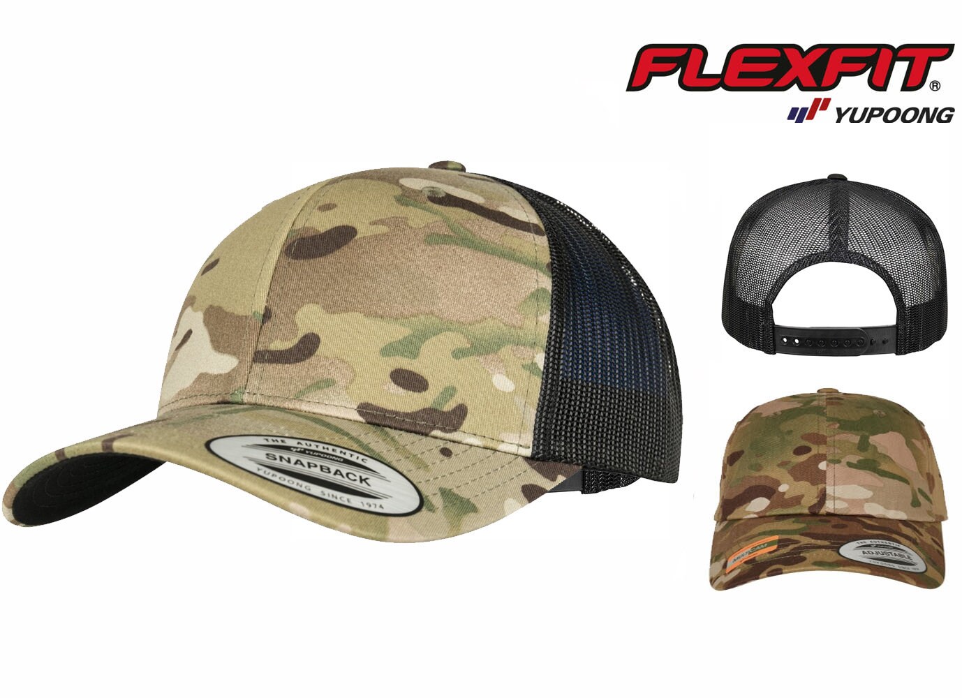 Subdued Union Jack / Flag Patch Stitched Cap Hat Flexfit Yupoong
