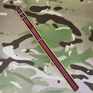 G10 NATO Military Regimental Universal Watch Strap - 18mm width - RLC - Royal Logistic Corps