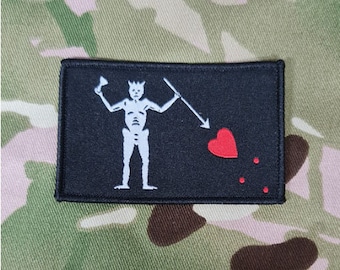 Seal Team Blackbeard woven Badge Patch (Edward Teach) pirate 50mm x 80mm clay spencer st6 devgru tactical military