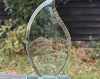 Personalised Engraved Jade Glass Presentation / Award / Trophy / Gift / Recognition / Gift boxed - we can engrave any design