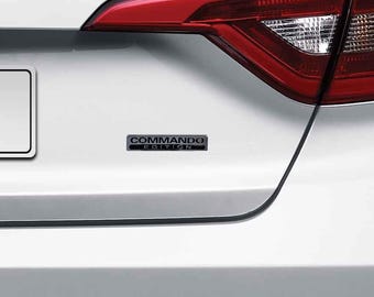 Edición especial Commando - ABS cromado 3D para automóvil, coche, camión, calcomanía y logotipo