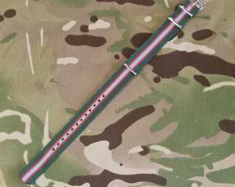 Cinturino per orologio universale G10 NATO Military Regimental - Larghezza 18 mm - Intelligence Corps