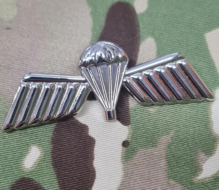 Netherlands Parachutist / Paratrooper Jump Wings Metal - B Wing (Basic) - badge / brooch