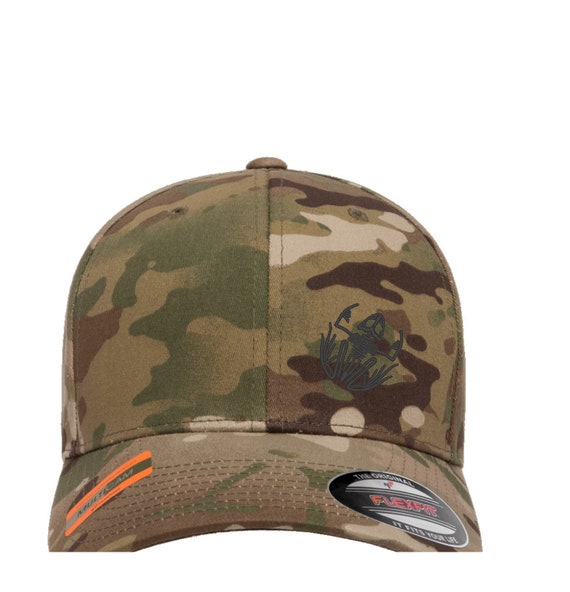 Hang Loose Bone Frog Navy Seal Surf Cap Hat Flexfit Yupoong