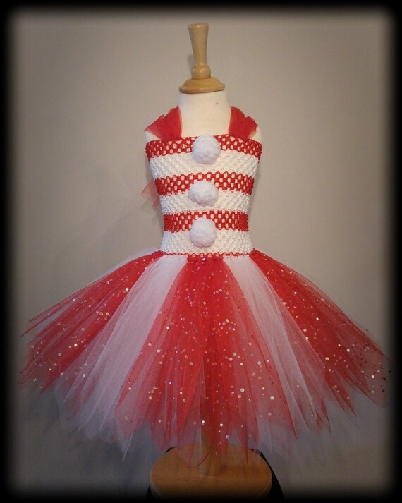 candy cane tutu dress