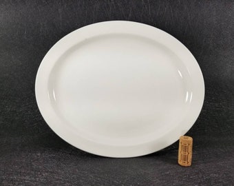 Vintage Midwinter Stonehenge White Oval Serving Platter/Dish 12" Made In England