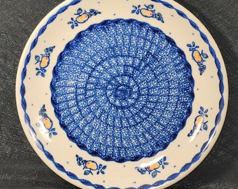 Boleslawiec Pottery Platter  Hand Made In Poland Farmhouse Decor