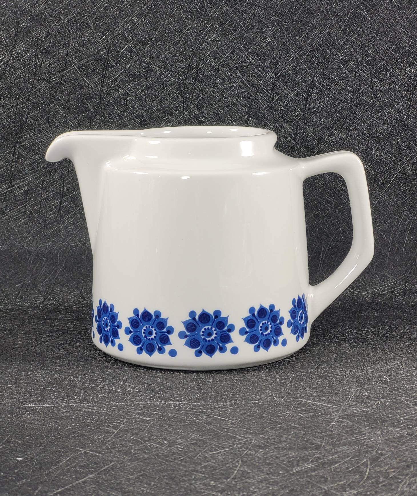Vintage Figgjo Flint Creamer Milk Jug Vitro Porselen Med Korund