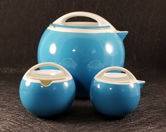 Vintage Pagnossin Ceramica Treviso Linea Schweizer Italy  Tea/Coffee Set 1980's
