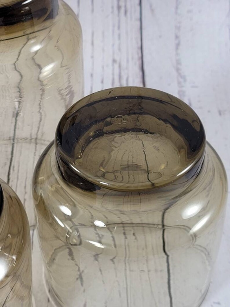 Set of 3 Mix and Match Vintage Tawny Accents Amber Brown Etsy