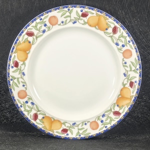 Vintage Dansk Fiance Fruits Large Dinner Plate(s) 11&quot; Made in Thailand
