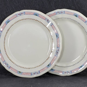 RARE Antiques Gien France Dinner Plates 10 1/4&quot; Faïence Farmhouse Decor