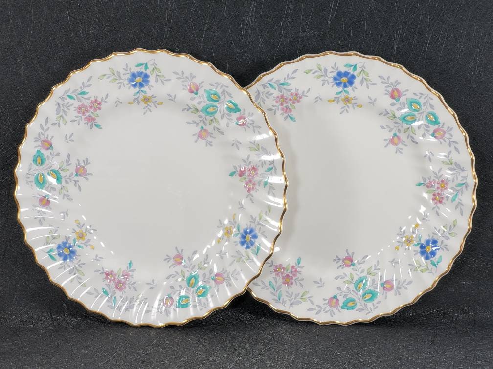 2 Vintage Royal Doulton Pastoral H4810 Salad Plates 8