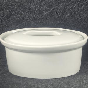 Vintage Apilco France Porcelain Covered Pate Terrine Foie Gras Casserole Baker Mold