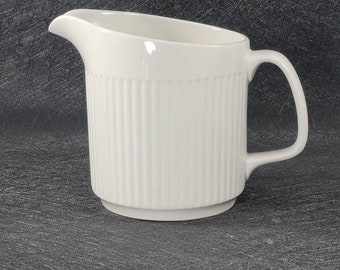 Vintage Johnson Bros Athena Classic White Pitcher Jug 5 1/4"  Made in England