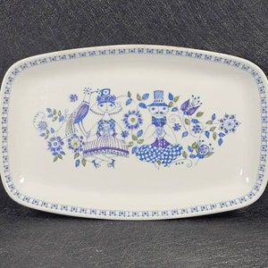 Figgjo Flint Turi Design LOTTE Serving  Dish Tray 10 1/4" Hand Painted Norway