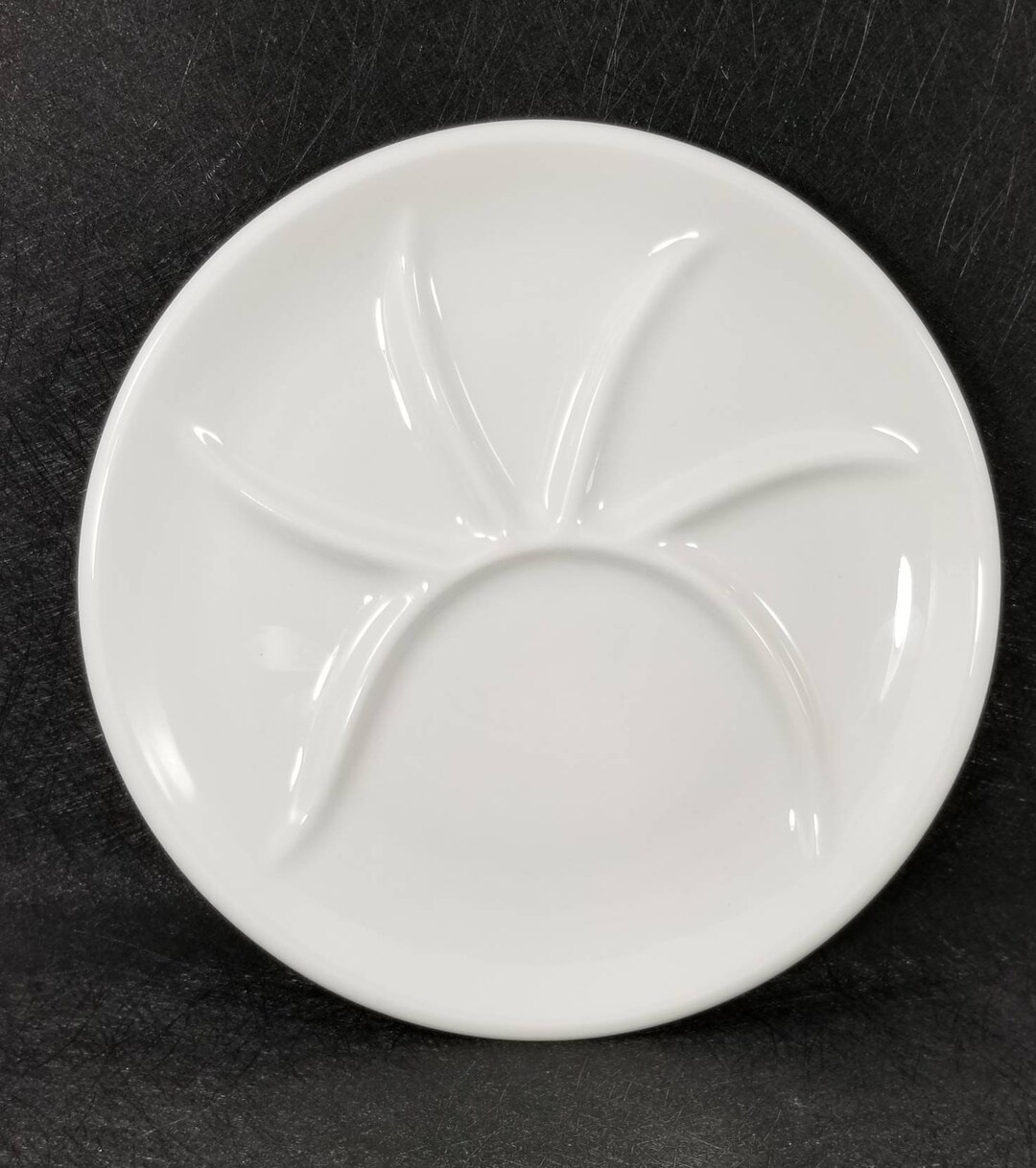 CH. PILLIVUYT & CIE 19世紀 ホワイトプレート 2 Vintage Pillivuyt France Divided Serving Fondue Grill Plates